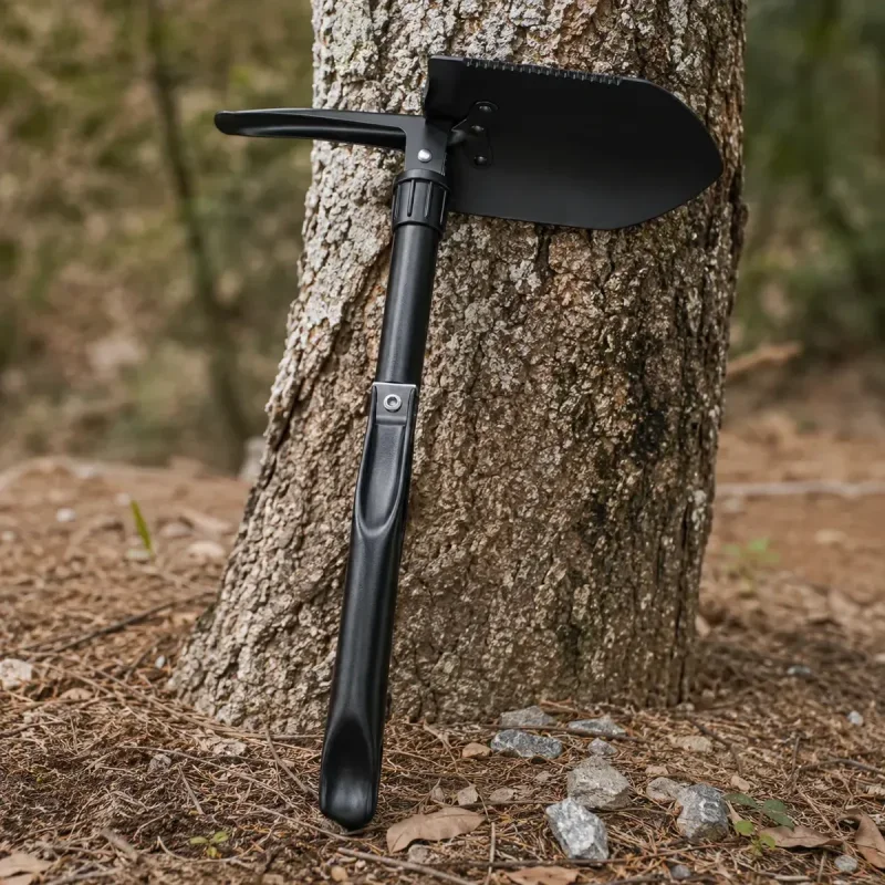 Pá Tática Dobrável Multifuncional para Camping e Sobrevivência