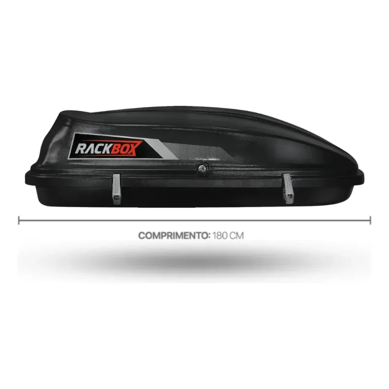 Bagageiro De Teto Rackbox 600 Litros Preto