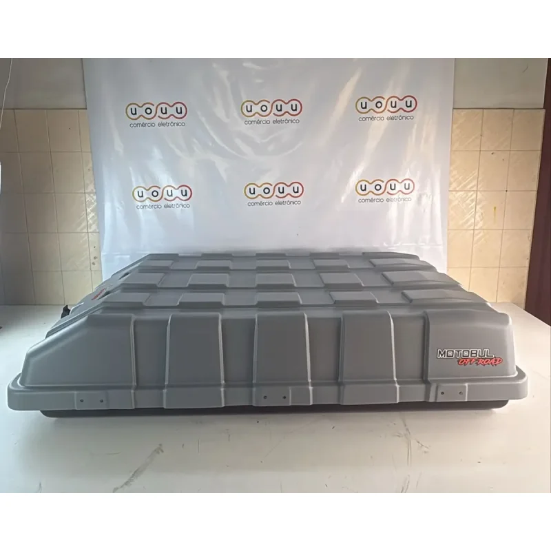Bagageiro Maleiro De Teto Motobul Off Road 550l Cinza