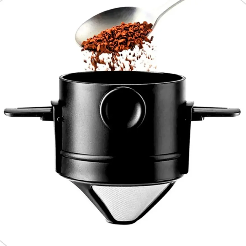 Coador De Cafe De Inox Individual Portatil Reutilizavel